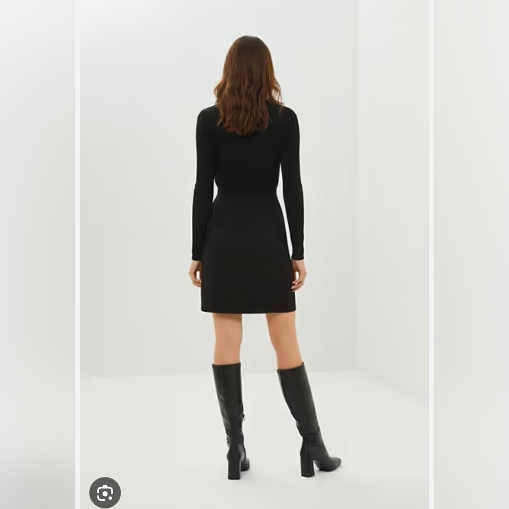FIG Voyage Black Long Sleeve Travel Black Dress